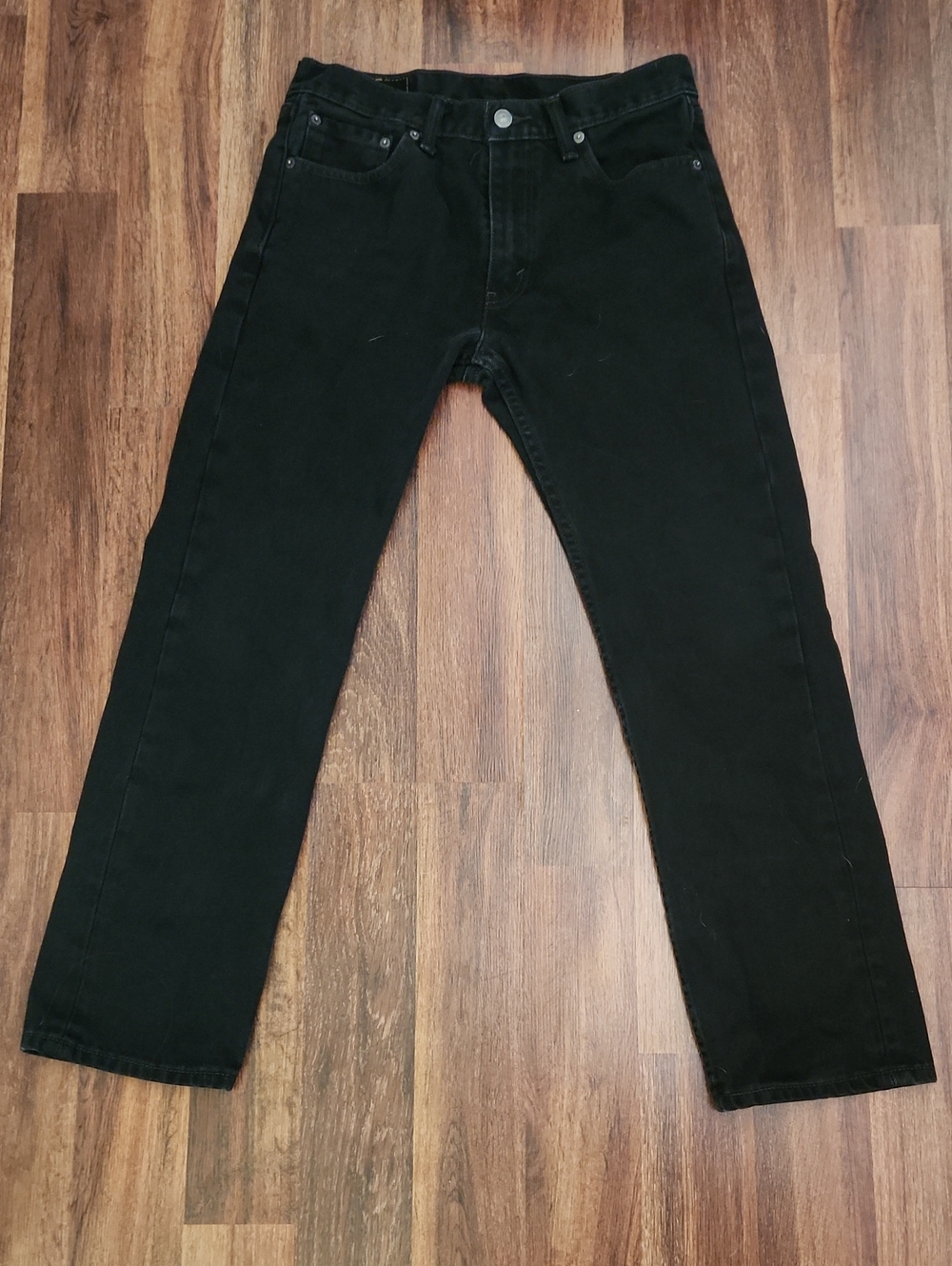 Levi's 505 Men's Black Straight Leg Jeans Size 30x30